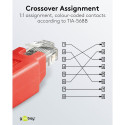 Goobay RJ45 Crossover Modular Adapter, CAT 5e