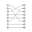 Goobay RJ45 Crossover Modular Adapter, CAT 5e