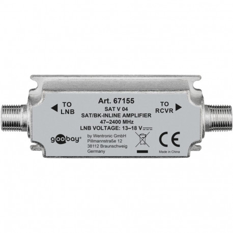 Goobay SAT/BK liitvõimendi 47 MHz - 2400 MHz