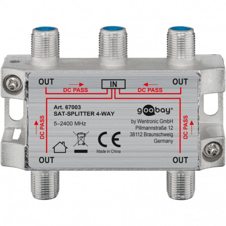 Goobay SAT jagaja, 4-suunaline 4