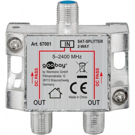 Goobay SAT Distributor, 2-way 2