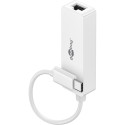 Goobay USB-C Ethernet Adapter, white