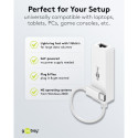 Goobay USB-C Ethernet adapter, valge