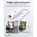 Goobay USB-C Ethernet Adapter, white