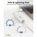 Goobay USB-C Ethernet adapter, valge