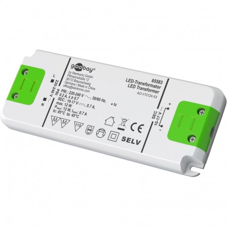 Goobay konstantvoolu LED trafopinge 700 mA, 12 W, üliõhuke
