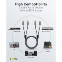 Goobay stereo RCA kaabel, 5 m
