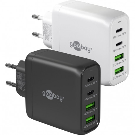 Goobay 68 W USB-C PD GaN mitmepordiline kiirlaadija must