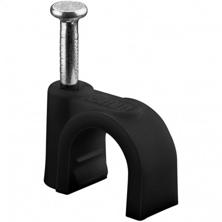 Goobay Cable Clip 8 mm, black 8 mm