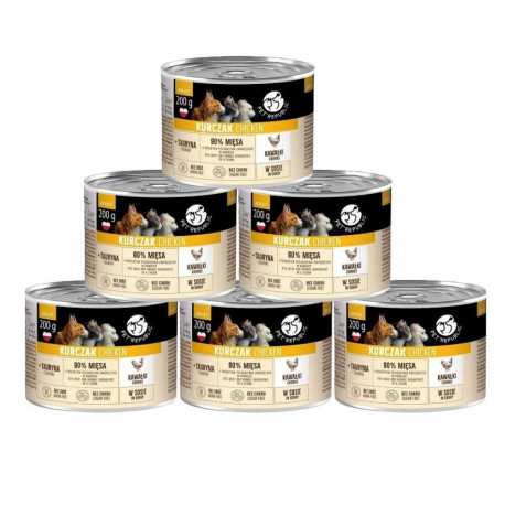 PETREPUBLIC Adult Stücke mit Huhn in Sauce box – Nassfutter für Katze – 200g