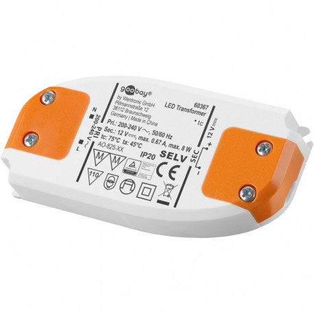 Goobay LED Transformer 12 V (DC), 8 W