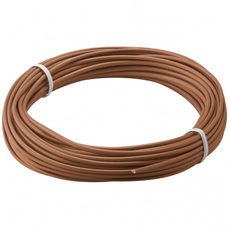 Goobay Insulated Copper Wire, 10 m, brown