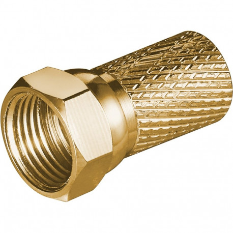 Goobay Twist-On F-Connector 7.0 mm copper (100 tk)