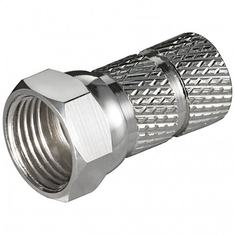 Goobay Twist-On F-Connector 6.5 mm copper (100 tk)
