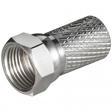 Goobay peale keeratav F-pistik 7.0 mm (100 tk)