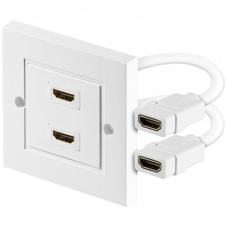 Goobay HDMI kullatud seinapistikupesa