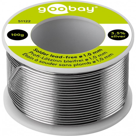 Goobay professionaalne pliivaba jootetina, ø 1.0 mm, 100 g