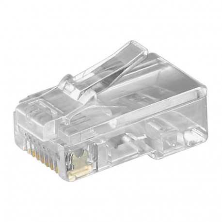 Goobay RJ45 Modular Plug for Flat Cables, 8-Pin RJ45 male (8P8C) (10 tk)