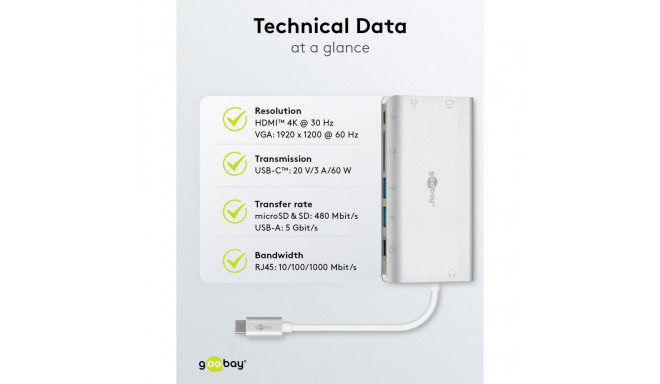 Goobay USB-C Premium Multiport Adapter