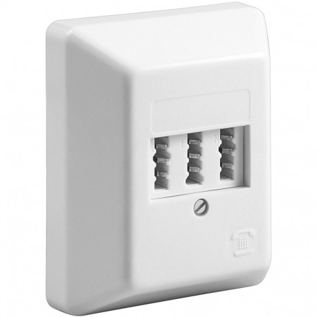 Goobay 3x TAE-NFN Wall Plate white