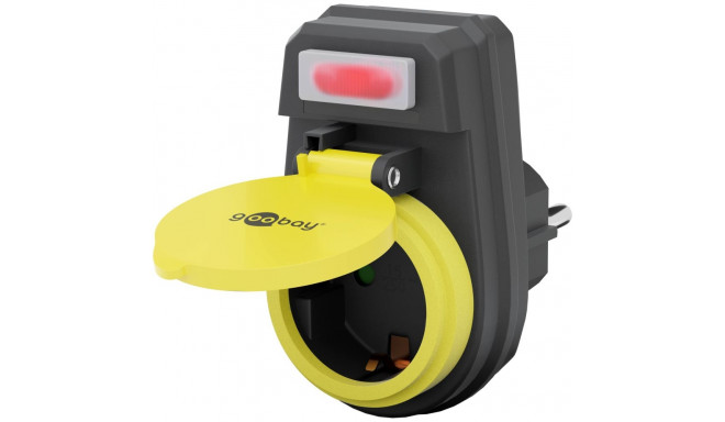 Goobay Safety Socket with Switch, Splash-proof