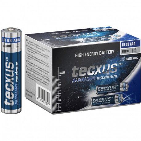 Tecxus patareid LR03/AAA (Micro) 24tk XXL karbis