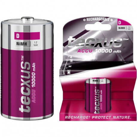 Tecxus D (Mono)/HR20 laetav - 10000 mAh, 1 tk blisterpakendis