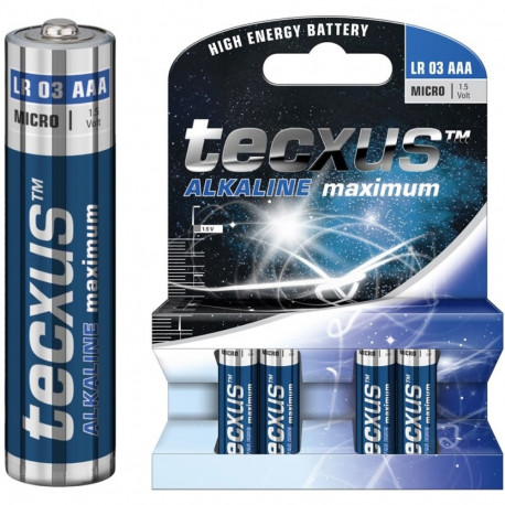 Tecxus LR03/AAA (Micro) Battery, 4 pcs. in blister