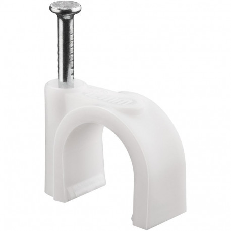 Goobay Cable Clip 12 mm, white 12 mm