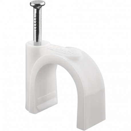 Goobay Cable Clip 16 mm, white 16 mm