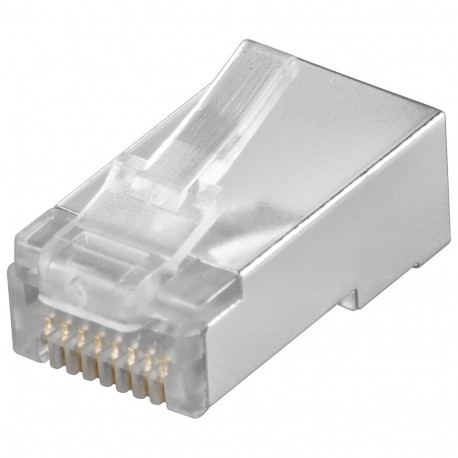 Goobay RJ45 Plug, CAT 5e STP shielded (10 tk)