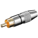 Goobay RCA Plug black (10 tk)