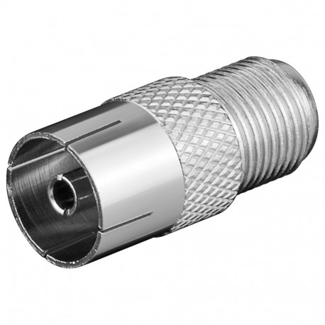 Goobay F-adapter: F-pesa > koaksiaalpesa (10 tk)