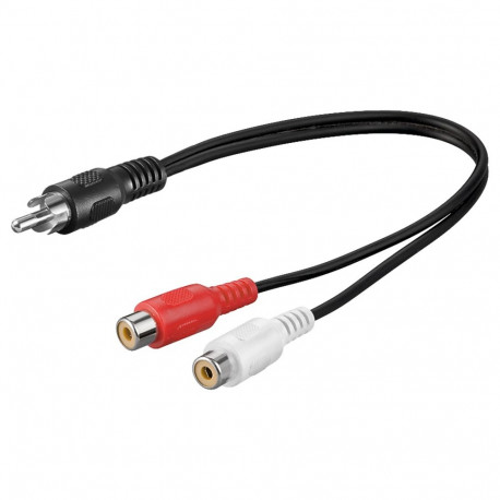 Goobay audio Y-kaabli adapter 0,2 m