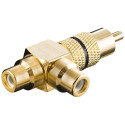 Goobay RCA Y-adapter must