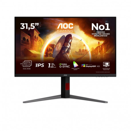 AOC monitor G4 U32G4U 80cm (31.5") 3840 x 2160 pixels 4K Ultra HD, must, punane