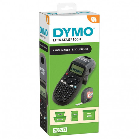 Dymo etiketiprinter LetraTag LT-100 H, must
