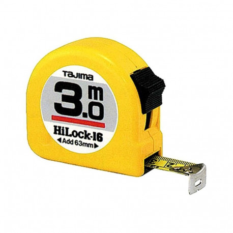 Tajima mõõdulint HI LOCK 3mx16 mm, kollane
