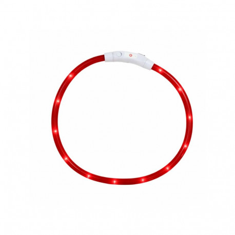 Helendav LED-kaelarihm DA269C, reguleeritav, punane