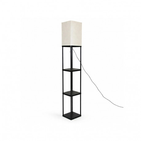 ZD178 Stojąca lampa podłogowa z półkami czarna e27 160cm