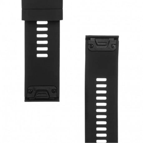 Tactical nutikella rihm Garmin Fenix 5X/6X/7X/8 (26 mm) jaoks | silikoonist | must