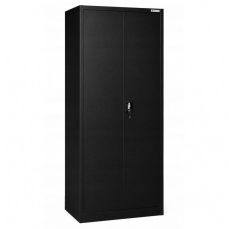 Iron Mate Mars Metallschrank für die Garage, RAL9005, 185 x 90 x 45 cm, schwarz