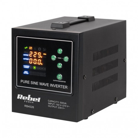 Rebel POWER-500-LFP4 emergency power supply – a pure sine wave inverter with a 12V charging function