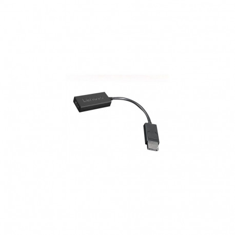 Lenovo 4X90R61023 video cable adapter 0.225 m DisplayPort HDMI Type A (Standard) Black