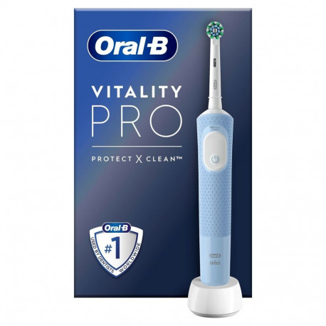 Oral-B elektriline hambahari Vitality Pro täiskasvanutele, pöörlev-võnkuv, hall, valge