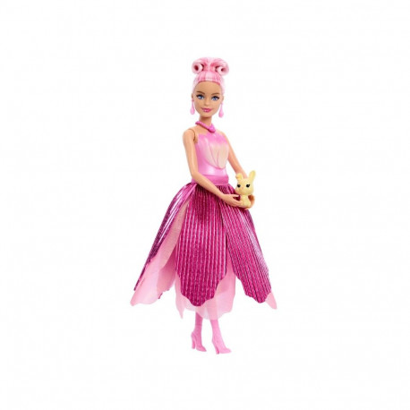 Barbie moenukk Petal Pop, lõhnastatud, roosa tulbikleidiga, jänku ja muude üllatusaksessuaaridega