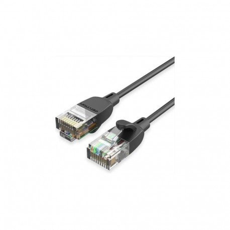 Vention PATCH CABLE CAT.6A UTP/1.5M BLACK SLIM IBIBG