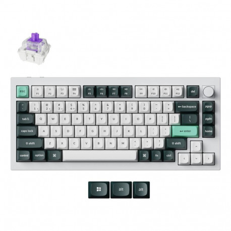 Keychron KEYBOARD WRL Q1 HE RGB/SHELL WHITE Q1H-P1