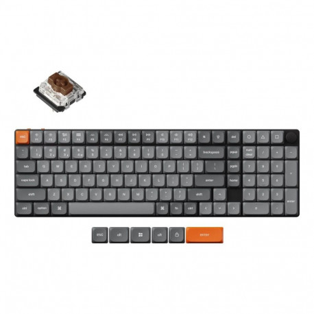 Keychron KEYBOARD WRL K17 MAX RGB/BLACK K17M-H3