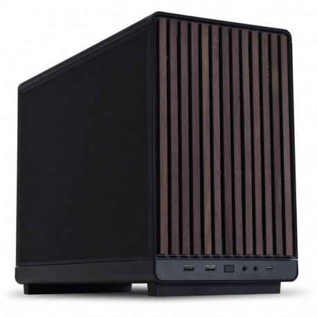 Lian Li Case||micro ATX/Micro-ITX|Black/Wood|Micro Tower|PC| A3-mATX Wood Edition Black (G99.A3X-WD.